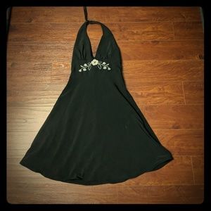 Little black halter dress